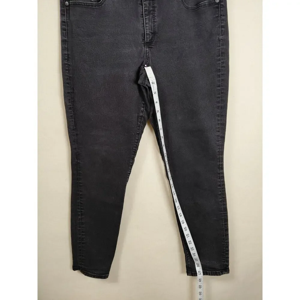 Loft Made And Loved Black Slim Stretch Jeans Women Size 12